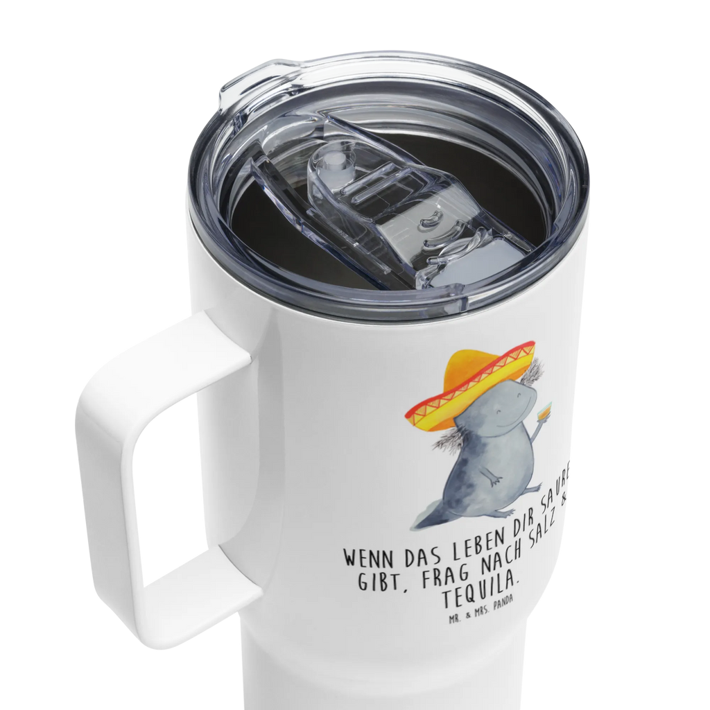 XXL thermal mug axolotl tequila Autobecher, XL Thermobecher, Großer Thermobecher, Reisebecher, XL Reisetasse, Jumbo Becher, Thermobecher, Axolotl, Molch, Zitrone, Feuerdrache, Axolot, Feuersalamander, Tequila, Spruch, Sombrero, Lurch, Lurche, Motivation, Schwanzlurch, Mexiko, Mexico
