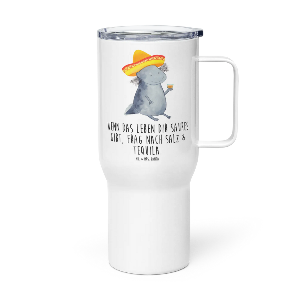 XXL thermal mug axolotl tequila Autobecher, XL Thermobecher, Großer Thermobecher, Reisebecher, XL Reisetasse, Jumbo Becher, Thermobecher, Axolotl, Molch, Zitrone, Feuerdrache, Axolot, Feuersalamander, Tequila, Spruch, Sombrero, Lurch, Lurche, Motivation, Schwanzlurch, Mexiko, Mexico