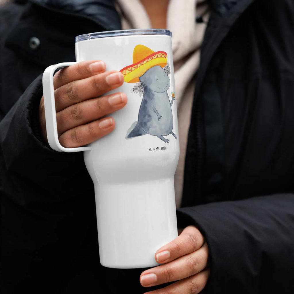 XXL thermal mug axolotl tequila Autobecher, XL Thermobecher, Großer Thermobecher, Reisebecher, XL Reisetasse, Jumbo Becher, Thermobecher, Axolotl, Molch, Zitrone, Feuerdrache, Axolot, Feuersalamander, Tequila, Spruch, Sombrero, Lurch, Lurche, Motivation, Schwanzlurch, Mexiko, Mexico