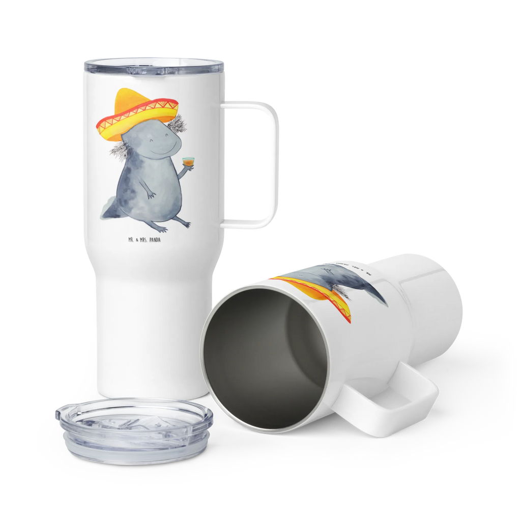 XXL thermal mug axolotl tequila Autobecher, XL Thermobecher, Großer Thermobecher, Reisebecher, XL Reisetasse, Jumbo Becher, Thermobecher, Axolotl, Molch, Zitrone, Feuerdrache, Axolot, Feuersalamander, Tequila, Spruch, Sombrero, Lurch, Lurche, Motivation, Schwanzlurch, Mexiko, Mexico