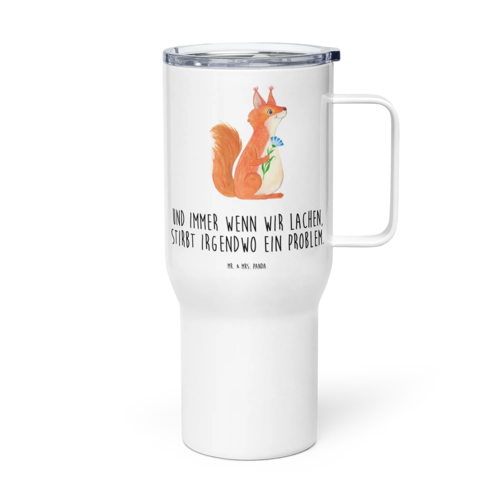 XXL thermal mug Squirrel flower XL Thermobecher, Autobecher, Reisebecher, Thermobecher, Jumbo Becher, XL Reisetasse, Großer Thermobecher, Tiermotive, Gute Laune, lustige Sprüche, Tiere, Lachen, Spruch positiv, Motivation Sprüche, Eichhorn, glücklich Spruch, Eichhörnchen, Spruch Deko, Spaß, Motivation Bilder