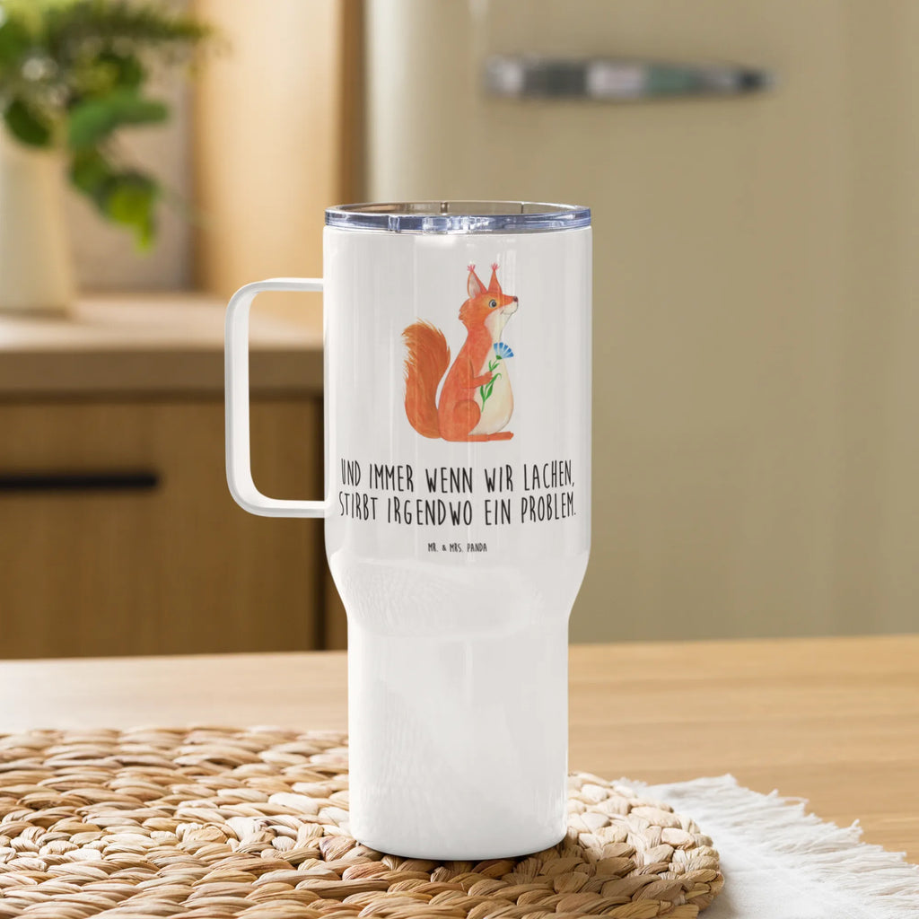 XXL thermal mug Squirrel flower XL Thermobecher, Autobecher, Reisebecher, Thermobecher, Jumbo Becher, XL Reisetasse, Großer Thermobecher, Tiermotive, Gute Laune, lustige Sprüche, Tiere, Lachen, Spruch positiv, Motivation Sprüche, Eichhorn, glücklich Spruch, Eichhörnchen, Spruch Deko, Spaß, Motivation Bilder