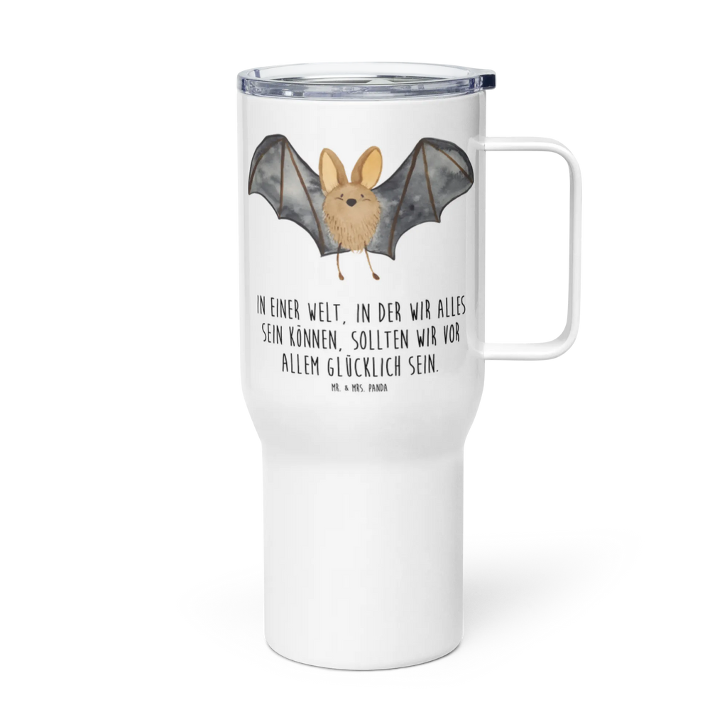 XXL Thermobecher Fledermaus Flügel Großer Thermobecher, Jumbo Becher, XL Reisetasse, Reisebecher, XL Thermobecher, Thermobecher, Autobecher, Tiermotive, Gute Laune, lustige Sprüche, Tiere
