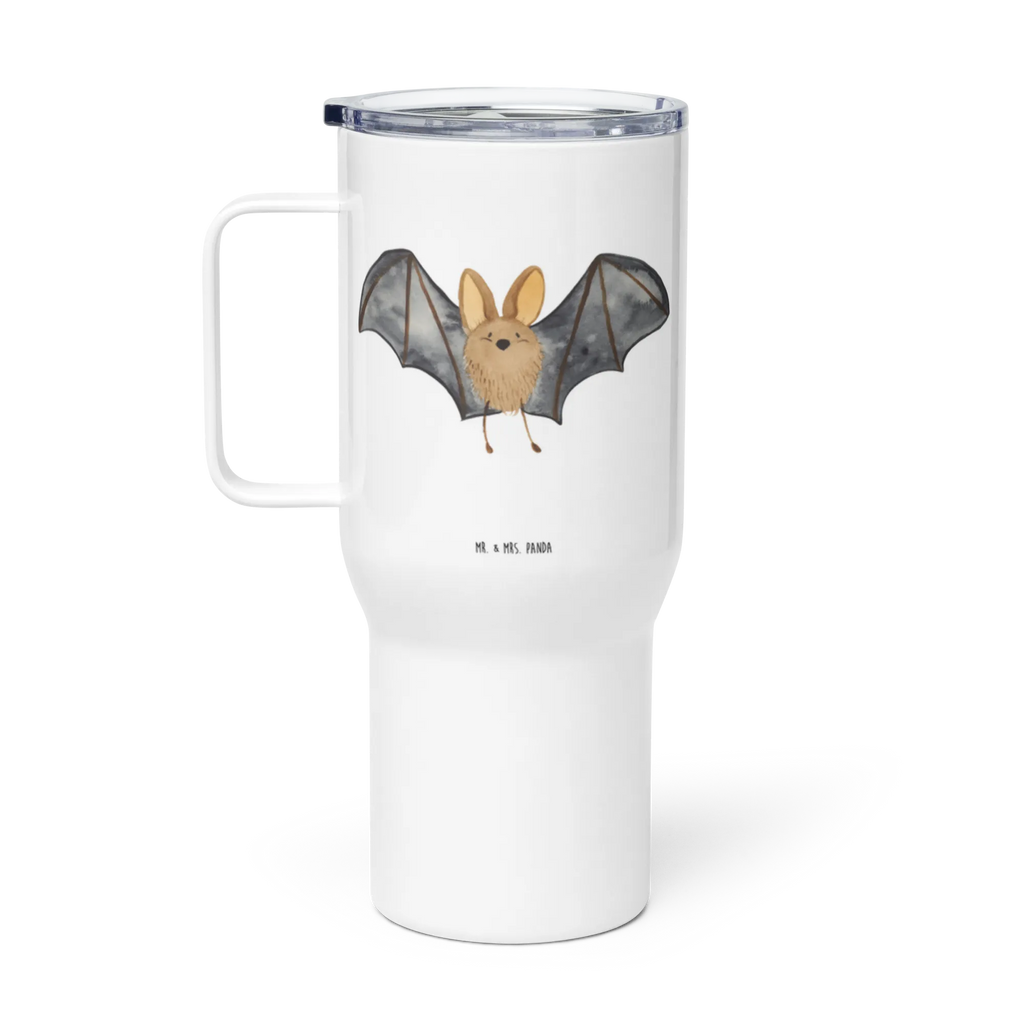 XXL Thermobecher Fledermaus Flügel Großer Thermobecher, Jumbo Becher, XL Reisetasse, Reisebecher, XL Thermobecher, Thermobecher, Autobecher, Tiermotive, Gute Laune, lustige Sprüche, Tiere