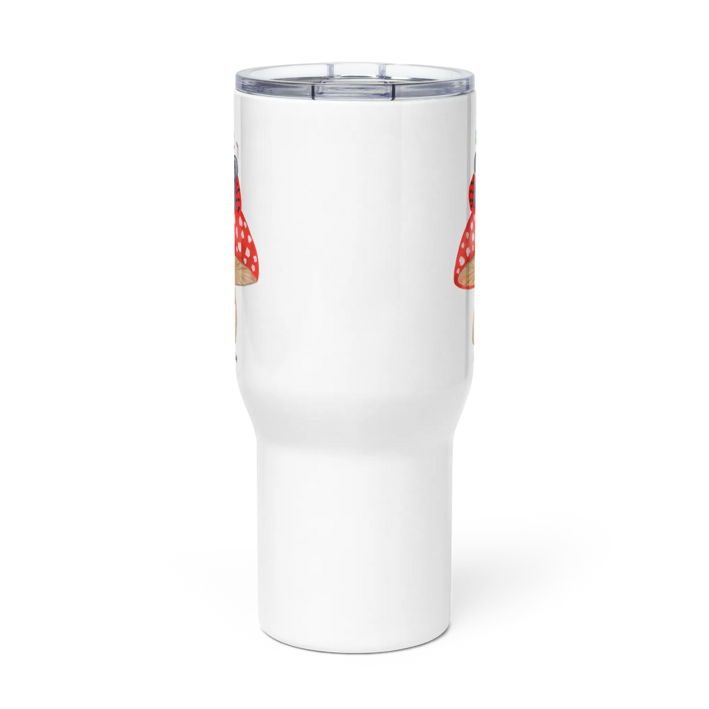 XXL thermal mug ladybug toadstool Reisebecher, XL Thermobecher, Großer Thermobecher, Thermobecher, Autobecher, XL Reisetasse, Jumbo Becher, Tiermotive, Gute Laune, lustige Sprüche, Tiere, Wohnung, Marienkäfer, Haus, zuhause, Fliegenpilz, Fleigenpilzhaus
