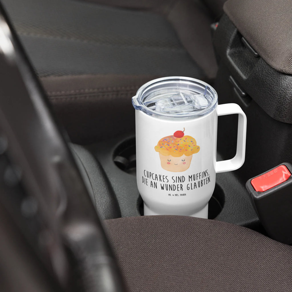 XXL kubek termiczny Babeczka Reisebecher, XL Thermobecher, Autobecher, XL Reisetasse, Großer Thermobecher, Jumbo Becher, Lustige Sprüche, Tiere, Tiermotive, Gute Laune, Backen Geschenk, Motivation Sprüche, Geschenk Koch, Cupcakes, Küche Spruch, Muffin, Wunder, Küche Deko