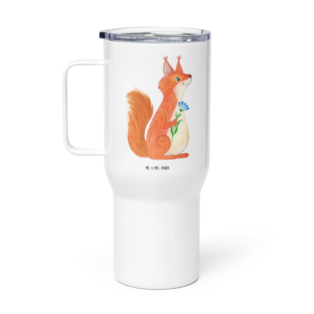 XXL thermal mug Squirrel flower XL Thermobecher, Autobecher, Reisebecher, Thermobecher, Jumbo Becher, XL Reisetasse, Großer Thermobecher, Tiermotive, Gute Laune, lustige Sprüche, Tiere, Lachen, Spruch positiv, Motivation Sprüche, Eichhorn, glücklich Spruch, Eichhörnchen, Spruch Deko, Spaß, Motivation Bilder