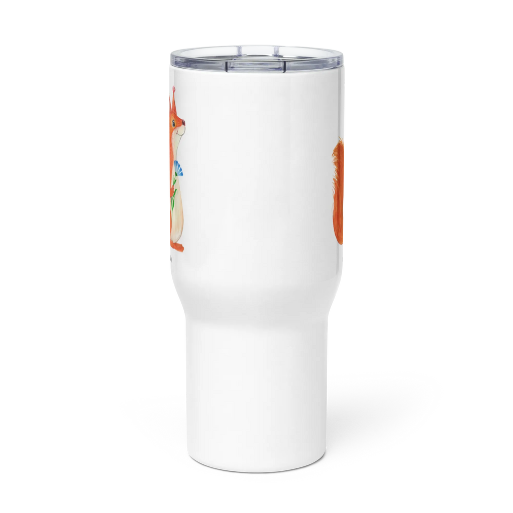 XXL thermal mug Squirrel flower XL Thermobecher, Autobecher, Reisebecher, Thermobecher, Jumbo Becher, XL Reisetasse, Großer Thermobecher, Tiermotive, Gute Laune, lustige Sprüche, Tiere, Lachen, Spruch positiv, Motivation Sprüche, Eichhorn, glücklich Spruch, Eichhörnchen, Spruch Deko, Spaß, Motivation Bilder