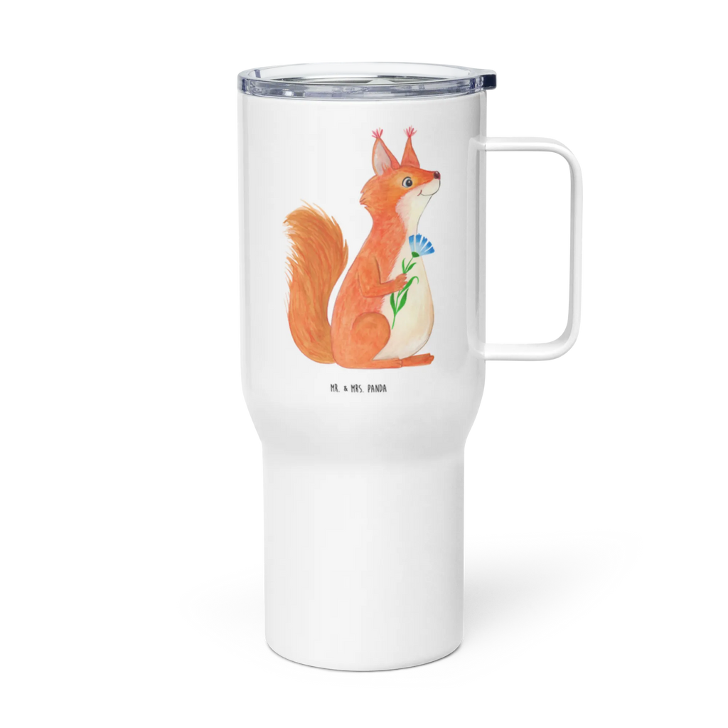 XXL thermal mug Squirrel flower XL Thermobecher, Autobecher, Reisebecher, Thermobecher, Jumbo Becher, XL Reisetasse, Großer Thermobecher, Tiermotive, Gute Laune, lustige Sprüche, Tiere, Lachen, Spruch positiv, Motivation Sprüche, Eichhorn, glücklich Spruch, Eichhörnchen, Spruch Deko, Spaß, Motivation Bilder