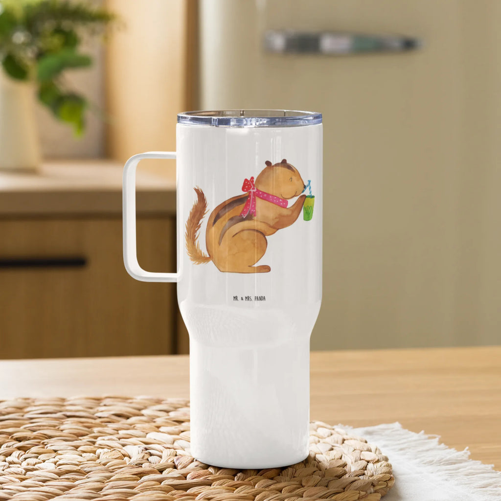 XXL thermal mug Squirrel smoothies Jumbo Becher, Großer Thermobecher, Reisebecher, XL Reisetasse, Autobecher, XL Thermobecher, Lustige Sprüche, Tiere, Tiermotive, Gute Laune, Diät, Green Smoothies, Streifenhörnchen, Eichhörnchen, Abnehmen