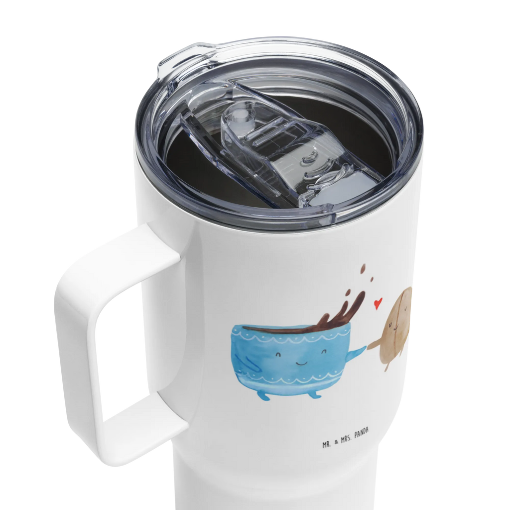 XXL Thermobecher Kaffee Bohne XL Reisetasse, Autobecher, Thermobecher, Reisebecher, Jumbo Becher, Großer Thermobecher, XL Thermobecher, Tiermotive, Gute Laune, lustige Sprüche, Tiere, Glück, Zufriedenheit, Kaffeebohne, Genuss, Kaffee