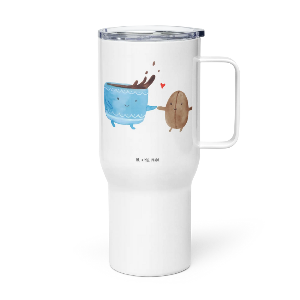 XXL Thermobecher Kaffee Bohne XL Reisetasse, Autobecher, Thermobecher, Reisebecher, Jumbo Becher, Großer Thermobecher, XL Thermobecher, Tiermotive, Gute Laune, lustige Sprüche, Tiere, Glück, Zufriedenheit, Kaffeebohne, Genuss, Kaffee