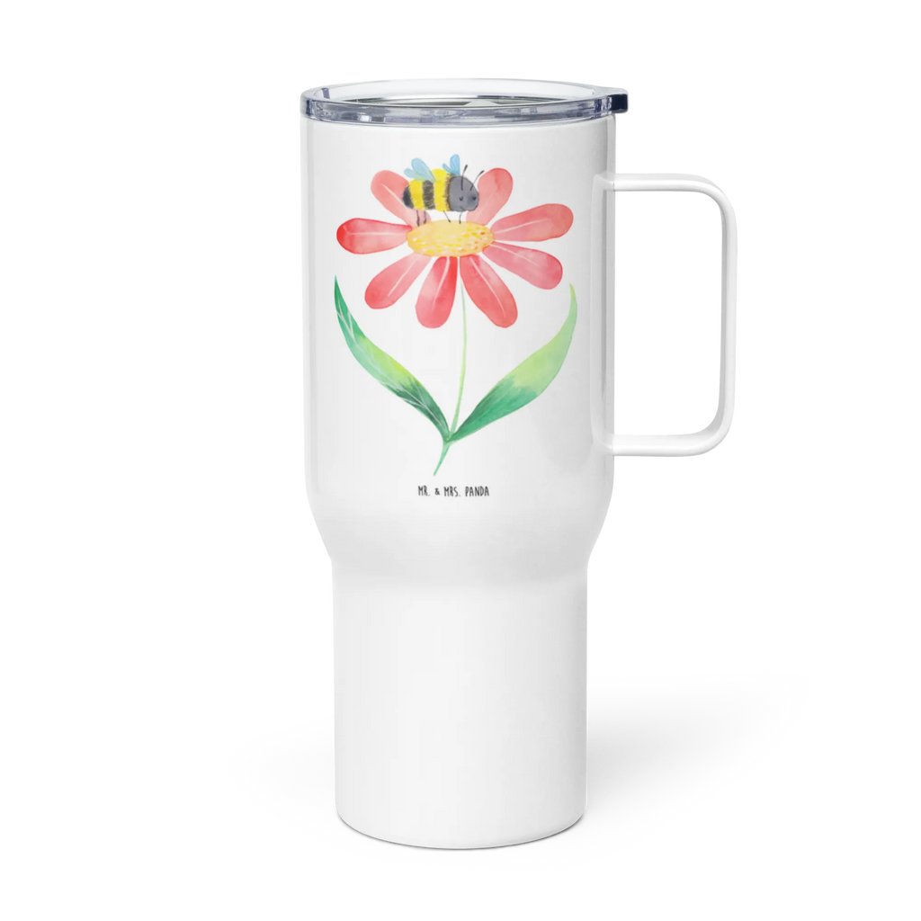 XXL thermal mug bumblebee flower XL Reisetasse, Autobecher, Jumbo Becher, XL Thermobecher, Großer Thermobecher, Reisebecher, Lustige Sprüche, Tiere, Tiermotive, Gute Laune, Flauschig, Feld, Natur, Biene, Blume, Wespe, Hummel, Hummeln
