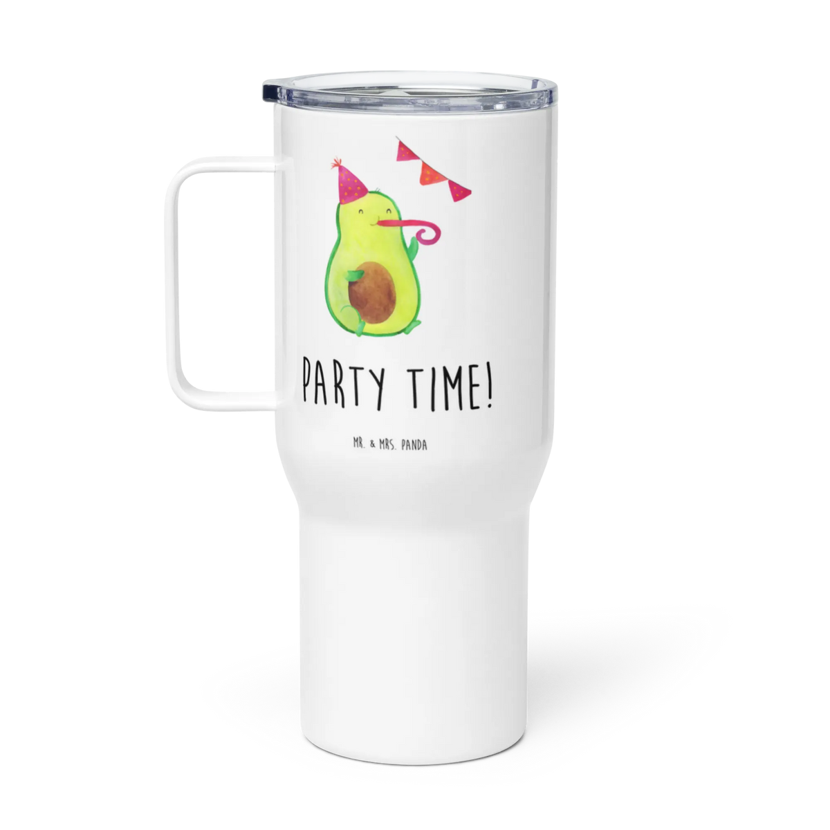 XXL Thermobecher Avocado Party Zeit Thermos-Becher, XL Reisetasse, Reisebecher, Edelstahl-Thermobecher, Edelstahl Tasse, Mehrwegbecher, getränkebecher, Edelstahlbecher, To-Go-Becher, Kaffee-Thermobecher, XL Thermobecher, Mehrweg-Kaffeebecher, Teetasse, Isolierbecher, Autobecher, Trinkgefäß, thermosbecher, Teebecher, Jumbo Becher, Thermobecher, Großer Thermobecher, Kaffee-to-go-Becher, Avocado, Veggie, Vegan, Gesund