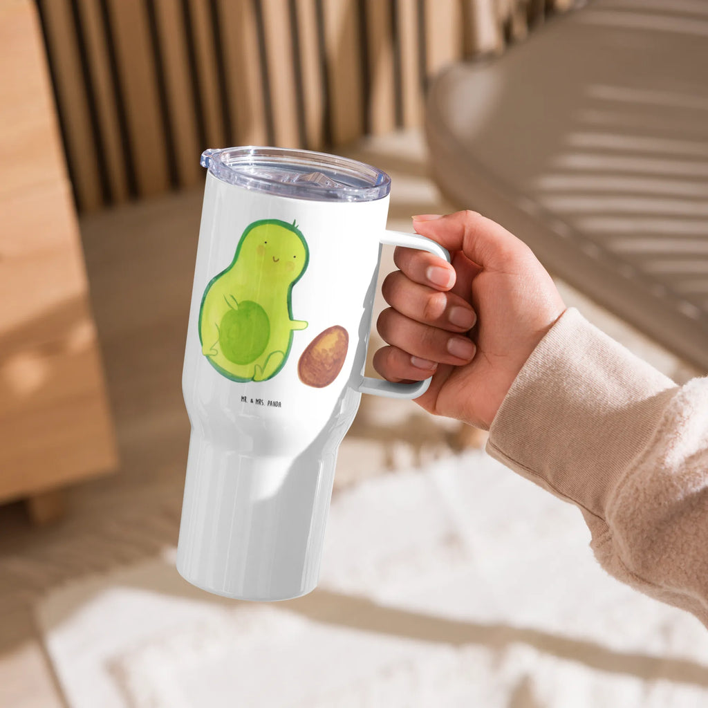XXL Thermobecher Avocado Kern rollt Jumbo Becher, Reisebecher, Thermobecher, Autobecher, XL Reisetasse, XL Thermobecher, Großer Thermobecher, Avocado, Veggie, Vegan, Gesund, Kind, Geburt, Avocados, zur Geburt, Baby, erstes Kind, Liebe, Säugling, große Liebe, Love, Geburtstag, Schwangerschaft, Schwanger, Babyparty