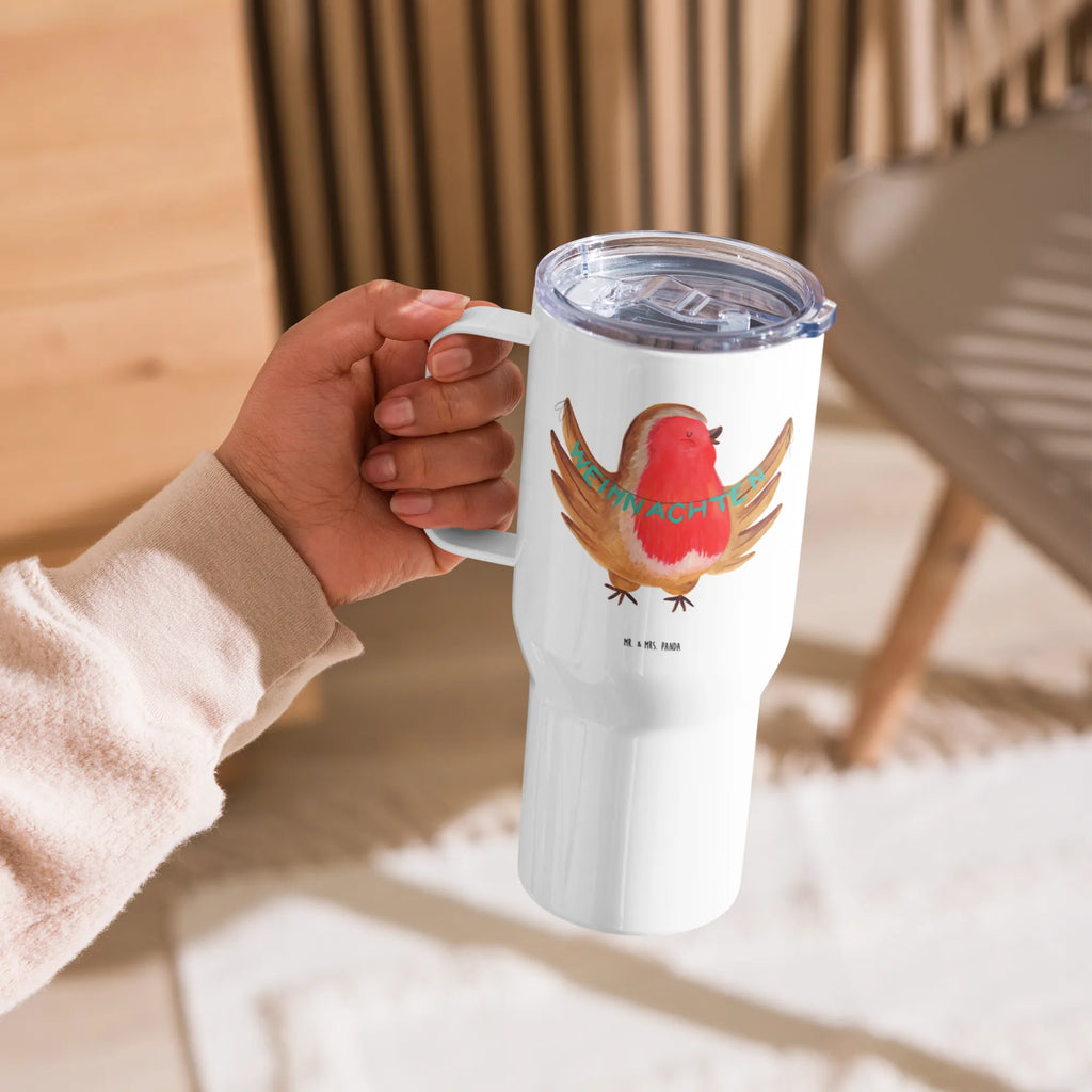 XXL Thermobecher Rotkehlchen Weihnachten Reisebecher, Großer Thermobecher, Thermobecher, XL Reisetasse, Autobecher, XL Thermobecher, Jumbo Becher, Winter, Weihnachten, Weihnachtsdeko, Nikolaus, Advent, Heiligabend, Wintermotiv, Weihnachtsmotiv, Frohe Weihnachten, Weihnachtsgruß, Vogel, xmas