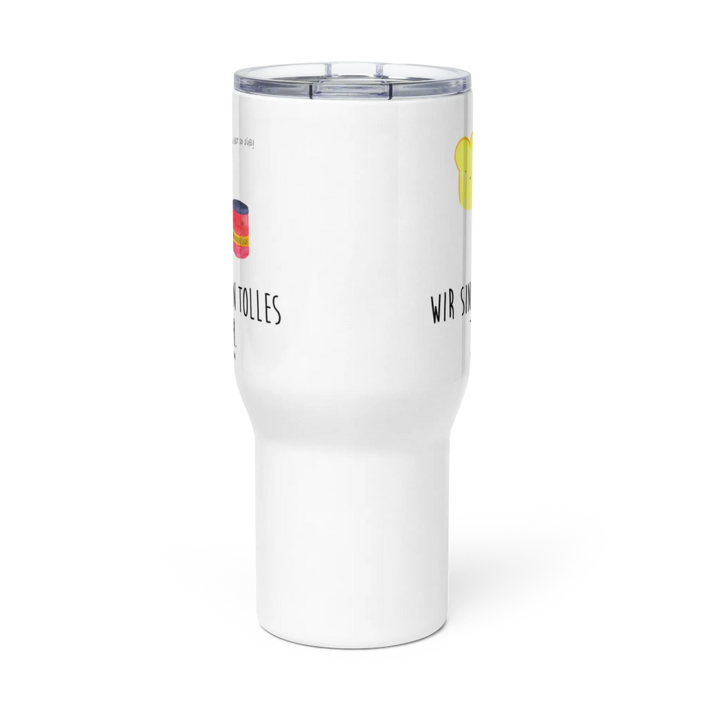 XXL Thermobecher Toast Marmelade XL Reisetasse, Reisebecher, Jumbo Becher, Autobecher, XL Thermobecher, Großer Thermobecher, Lustige Sprüche, Tiere, Tiermotive, Gute Laune, Küche Spruch, Süße Postkarte, Süß, Brot, Frühstück Einladung, Dreamteam, Küche Deko, Toastbrot, Toast, Marmelade