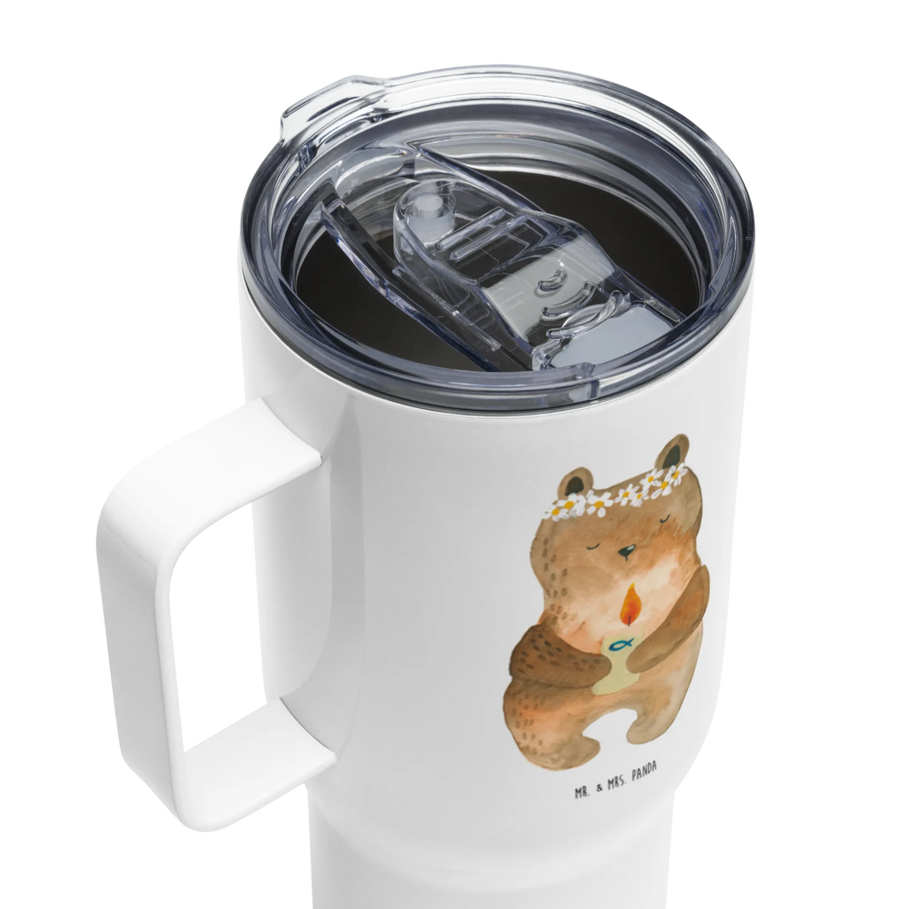 XXL Thermobecher Bär Kommunion Jumbo Becher, Großer Thermobecher, Autobecher, Reisebecher, XL Reisetasse, XL Thermobecher, Teddy, Bär, Teddybär, Taufkerze, Gottes Segen, Kommunion, Katholisch