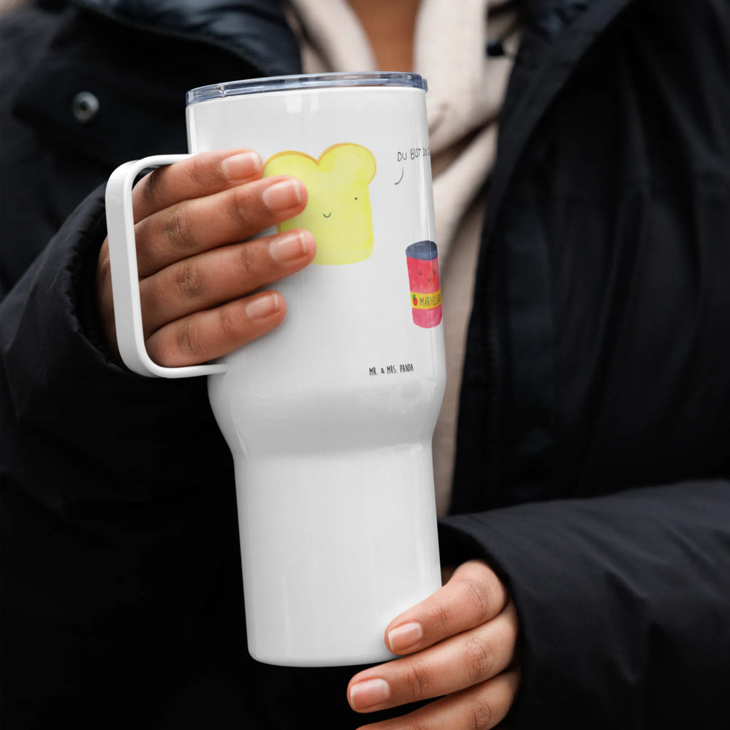 XXL Thermobecher Toast Marmelade XL Reisetasse, Reisebecher, Jumbo Becher, Autobecher, XL Thermobecher, Großer Thermobecher, Lustige Sprüche, Tiere, Tiermotive, Gute Laune, Küche Spruch, Süße Postkarte, Süß, Brot, Frühstück Einladung, Dreamteam, Küche Deko, Toastbrot, Toast, Marmelade