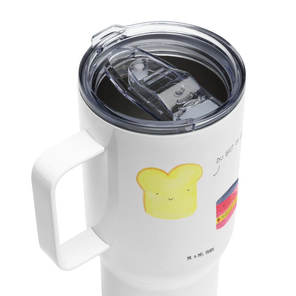 XXL Thermobecher Toast Marmelade XL Reisetasse, Reisebecher, Jumbo Becher, Autobecher, XL Thermobecher, Großer Thermobecher, Lustige Sprüche, Tiere, Tiermotive, Gute Laune, Küche Spruch, Süße Postkarte, Süß, Brot, Frühstück Einladung, Dreamteam, Küche Deko, Toastbrot, Toast, Marmelade