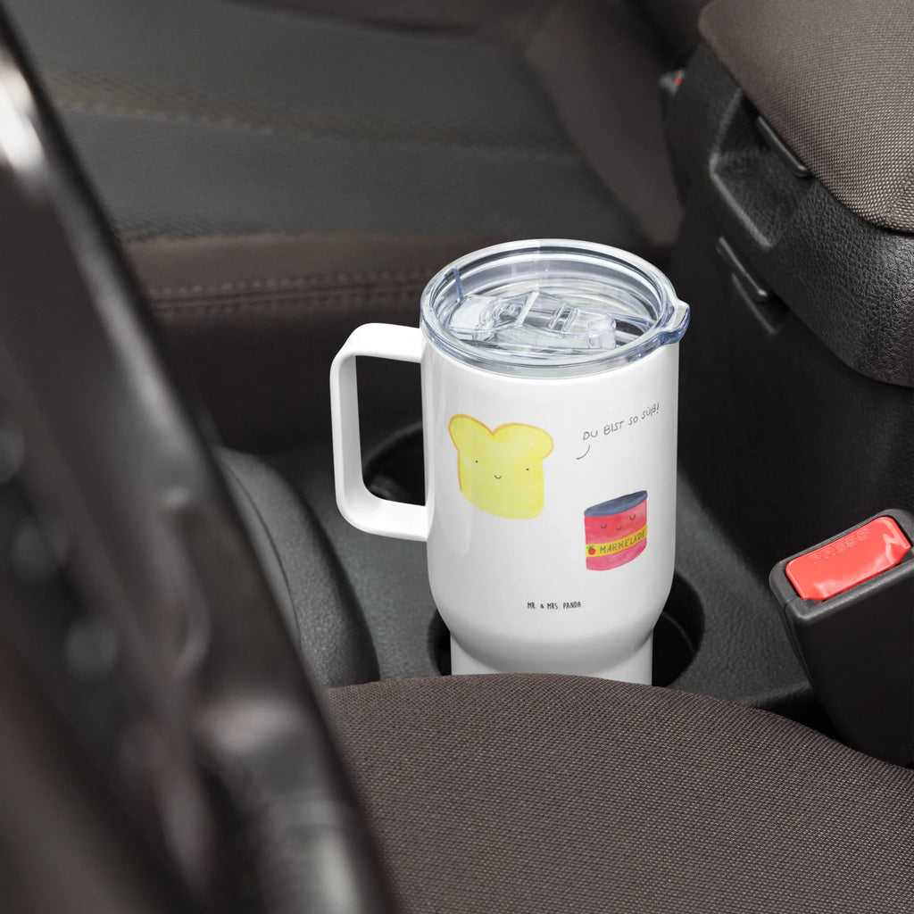 XXL Thermobecher Toast Marmelade XL Reisetasse, Reisebecher, Jumbo Becher, Autobecher, XL Thermobecher, Großer Thermobecher, Lustige Sprüche, Tiere, Tiermotive, Gute Laune, Küche Spruch, Süße Postkarte, Süß, Brot, Frühstück Einladung, Dreamteam, Küche Deko, Toastbrot, Toast, Marmelade