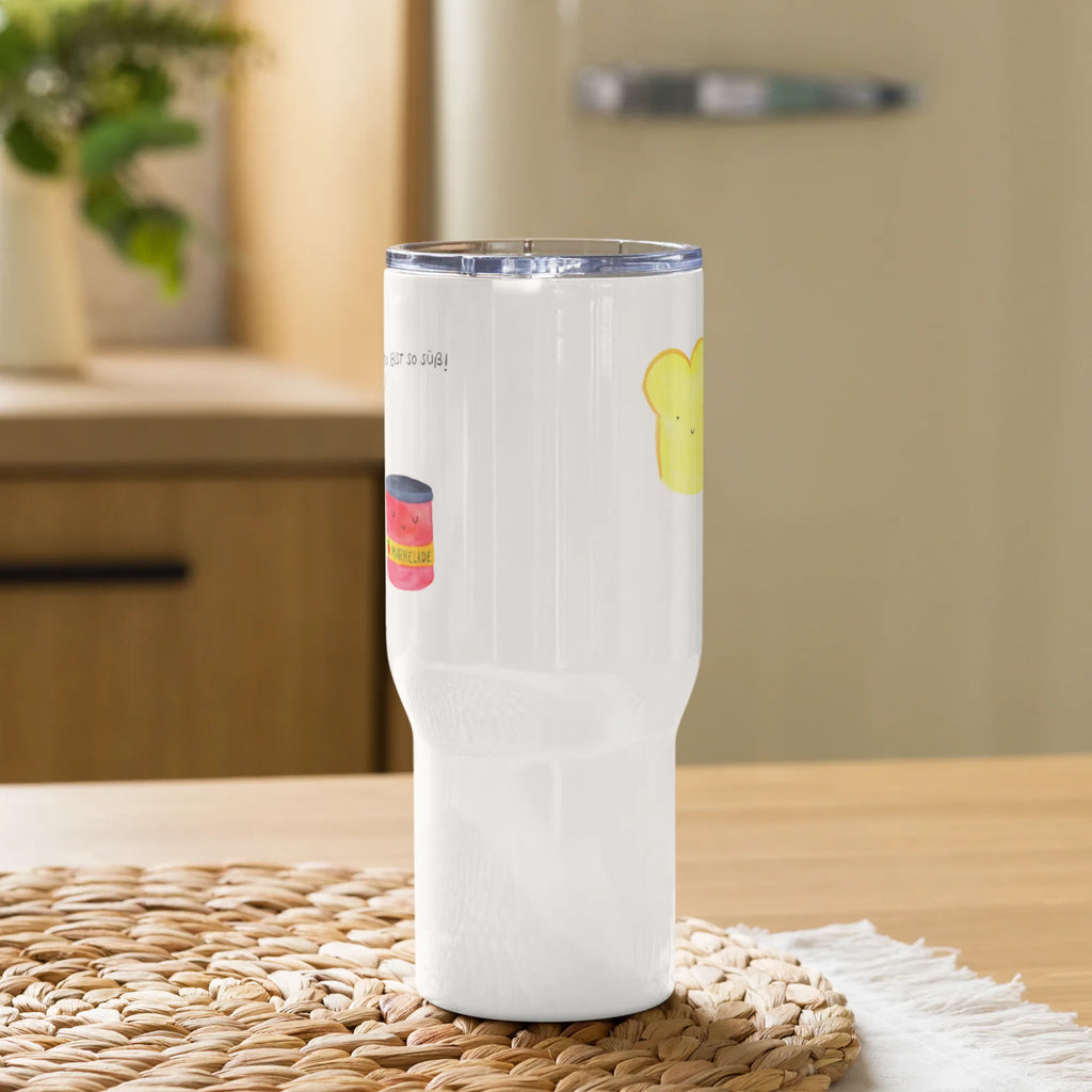 XXL Thermobecher Toast Marmelade XL Reisetasse, Reisebecher, Jumbo Becher, Autobecher, XL Thermobecher, Großer Thermobecher, Lustige Sprüche, Tiere, Tiermotive, Gute Laune, Küche Spruch, Süße Postkarte, Süß, Brot, Frühstück Einladung, Dreamteam, Küche Deko, Toastbrot, Toast, Marmelade
