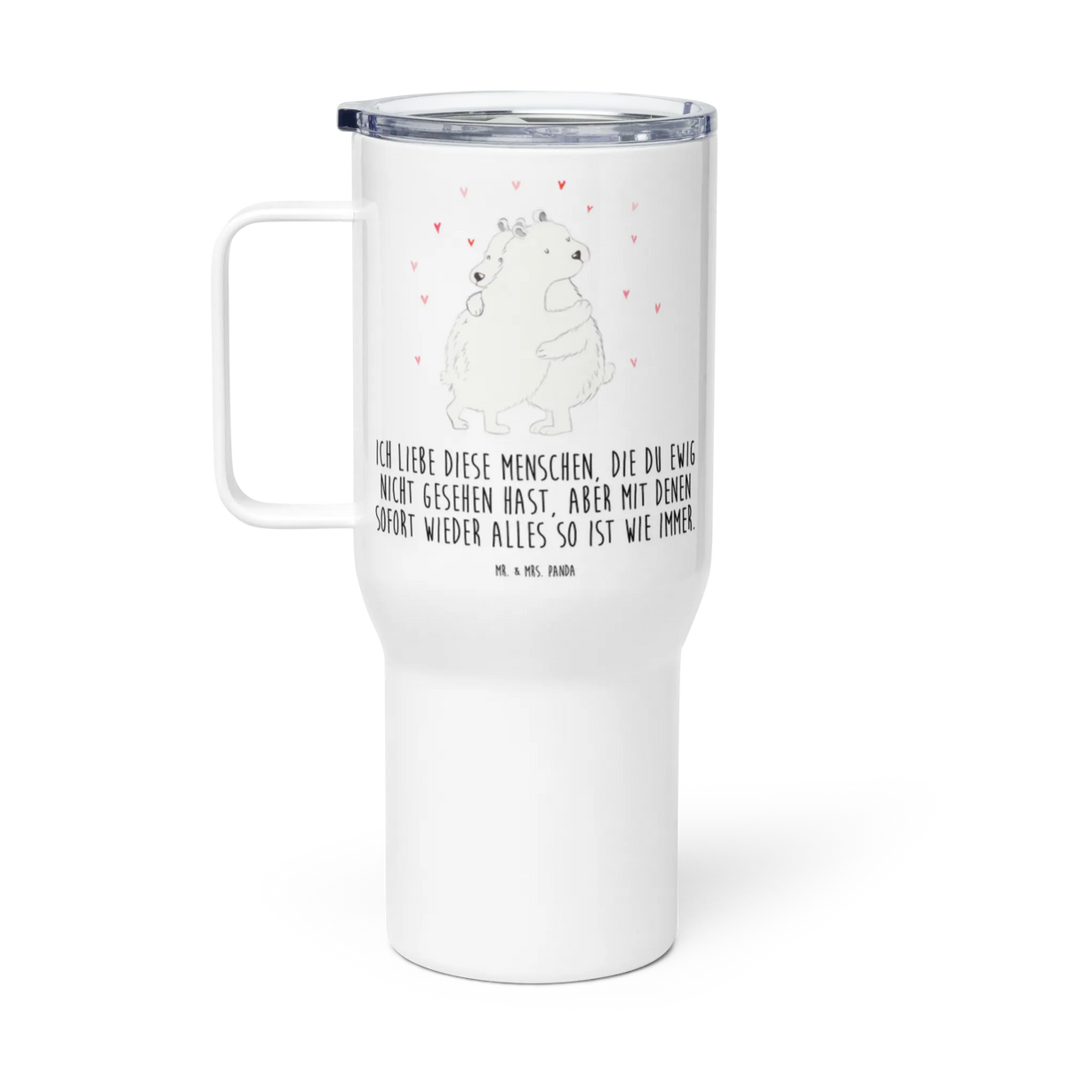 XXL Thermobecher Eisbär Umarmen Großer Thermobecher, Thermos-Becher, XL Thermobecher, Isolierbecher, To-Go-Becher, Teetasse, XL Reisetasse, Jumbo Becher, Mehrwegbecher, Autobecher, Trinkgefäß, Thermobecher, Edelstahl-Thermobecher, Teebecher, Edelstahlbecher, getränkebecher, Kaffee-Thermobecher, thermosbecher, Kaffee-to-go-Becher, Edelstahl Tasse, Mehrweg-Kaffeebecher, Reisebecher, Lustige Sprüche, Tiere, Tiermotive, Gute Laune