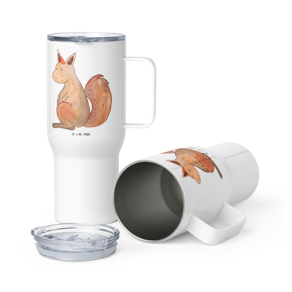 XXL Thermobecher Einhorn Glauben XL Thermobecher, XL Reisetasse, Autobecher, Thermobecher, Großer Thermobecher, Reisebecher, Jumbo Becher, Einhorn, Einhörner, Einhorn Deko, Unicorn, Eichhörnchen, Einhörnchen, Eichhorn