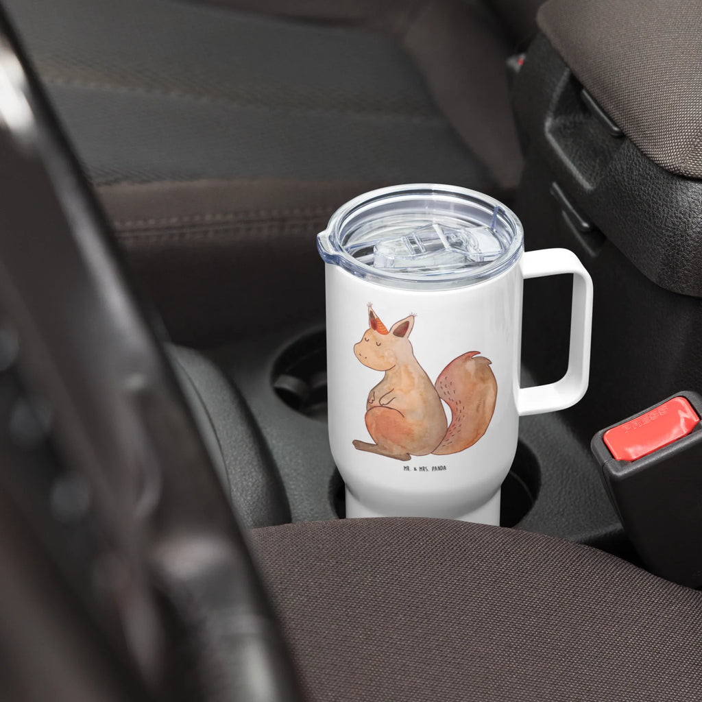 XXL Thermobecher Einhorn Glauben XL Thermobecher, XL Reisetasse, Autobecher, Thermobecher, Großer Thermobecher, Reisebecher, Jumbo Becher, Einhorn, Einhörner, Einhorn Deko, Unicorn, Eichhörnchen, Einhörnchen, Eichhorn