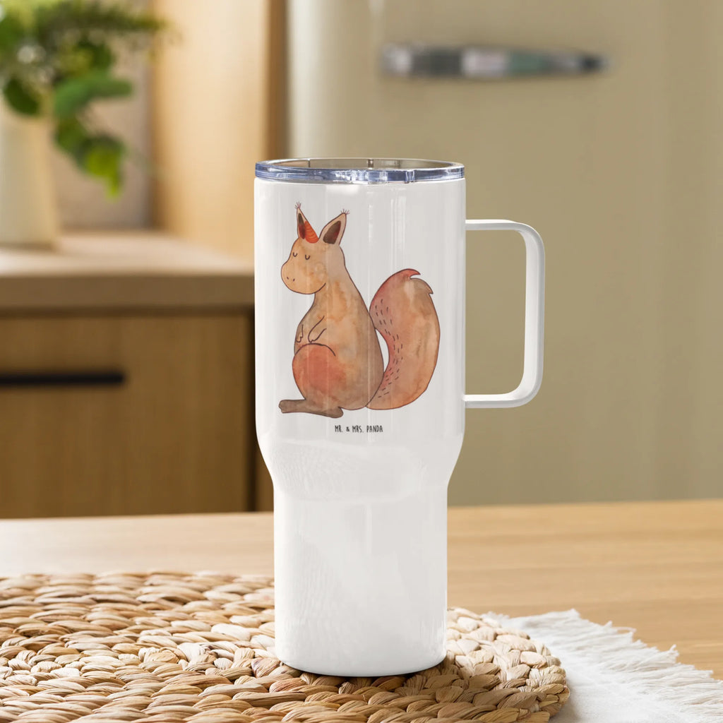 XXL Thermobecher Einhorn Glauben XL Thermobecher, XL Reisetasse, Autobecher, Thermobecher, Großer Thermobecher, Reisebecher, Jumbo Becher, Einhorn, Einhörner, Einhorn Deko, Unicorn, Eichhörnchen, Einhörnchen, Eichhorn