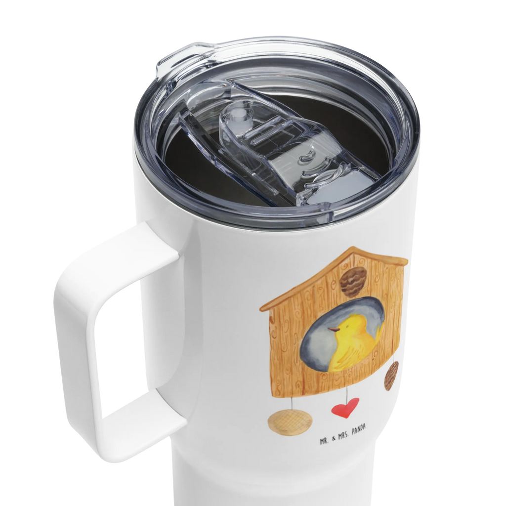 XXL Thermobecher Vogel Haus Autobecher, XL Thermobecher, XL Reisetasse, Jumbo Becher, Großer Thermobecher, Reisebecher, Lustige Sprüche, Tiere, Tiermotive, Gute Laune, Nest, Zuhause, Haus, Vögel, Unser Haus, Vogel, Eigenheim, Castle, Vogelhaus, Home Sweet Home, Vogelhäuschen, Wohnung, Familie, Lieblingsort