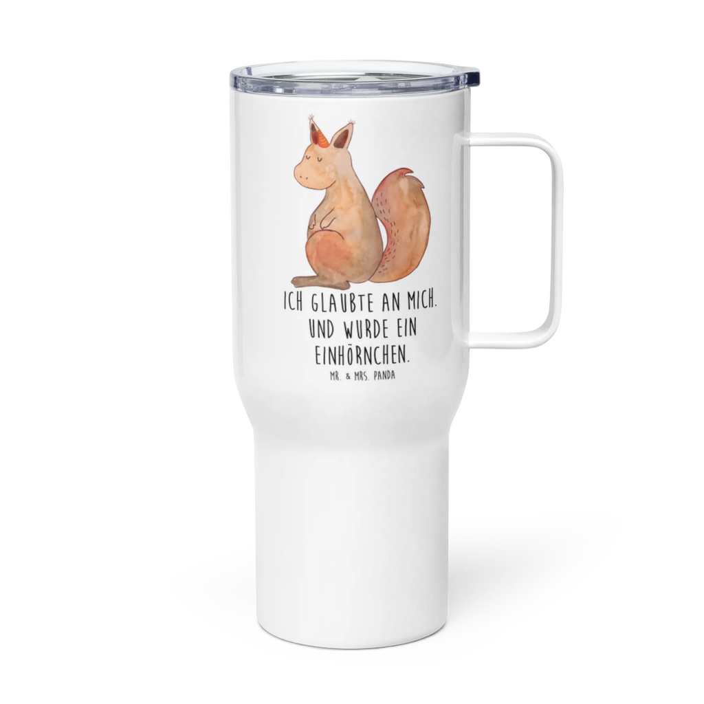 XXL Thermobecher Einhorn Glauben XL Thermobecher, XL Reisetasse, Autobecher, Thermobecher, Großer Thermobecher, Reisebecher, Jumbo Becher, Einhorn, Einhörner, Einhorn Deko, Unicorn, Eichhörnchen, Einhörnchen, Eichhorn