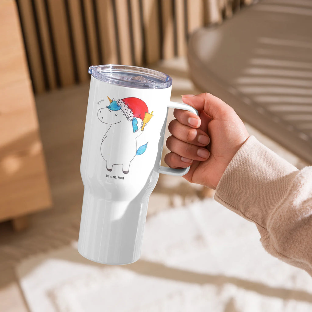 XXL Thermobecher Einhorn Weihnachtsmann Autobecher, Jumbo Becher, XL Thermobecher, XL Reisetasse, Reisebecher, Großer Thermobecher, Thermobecher, Einhorn, Einhörner, Einhorn Deko, Unicorn, Wunschliste, Wunschzettel, Feenstaub, Weihnachten, Gin, Schoki, Nikolaus, Weihnachtsmann, Schokolade