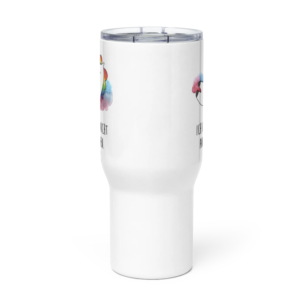 XXL Thermobecher Einhorn Wolke 7 XL Reisetasse, Reisebecher, Autobecher, Großer Thermobecher, Jumbo Becher, XL Thermobecher, Unicorn, Einhorn, Einhörner, Einhorn Deko, Lächeln, Realität, Verliebt, Lustig, Geschenk, Witzig, Menschen, Glaube