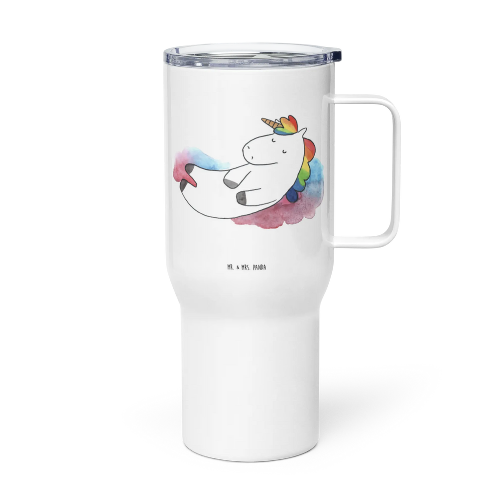 XXL Thermobecher Einhorn Wolke 7 XL Reisetasse, Reisebecher, Autobecher, Großer Thermobecher, Jumbo Becher, XL Thermobecher, Unicorn, Einhorn, Einhörner, Einhorn Deko, Lächeln, Realität, Verliebt, Lustig, Geschenk, Witzig, Menschen, Glaube