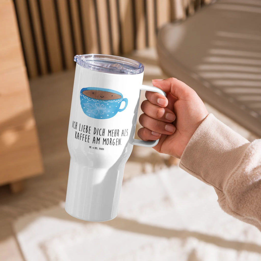 XXL Thermobecher Kaffee Tasse Autobecher, XL Thermobecher, XL Reisetasse, Jumbo Becher, Großer Thermobecher, Reisebecher, Lustige Sprüche, Tiere, Tiermotive, Gute Laune, Liebe, Geschmack, Glücklich, Genuss, Kaffee, Tasse