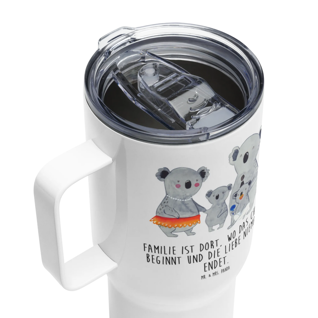 XXL Thermobecher Koala Familie Jumbo Becher, Großer Thermobecher, Autobecher, XL Reisetasse, XL Thermobecher, Reisebecher, Muttertag, Vatertag, Mama, Papa, Oma, Opa, Familie, Schwester, Bruder, Familienleben, Kinder, Koalas, Koala, Family, Geschwister