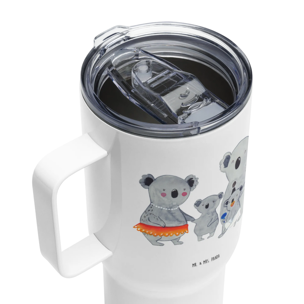 XXL Thermobecher Koala Familie Jumbo Becher, Großer Thermobecher, Autobecher, XL Reisetasse, XL Thermobecher, Reisebecher, Muttertag, Vatertag, Mama, Papa, Oma, Opa, Familie, Schwester, Bruder, Familienleben, Kinder, Koalas, Koala, Family, Geschwister