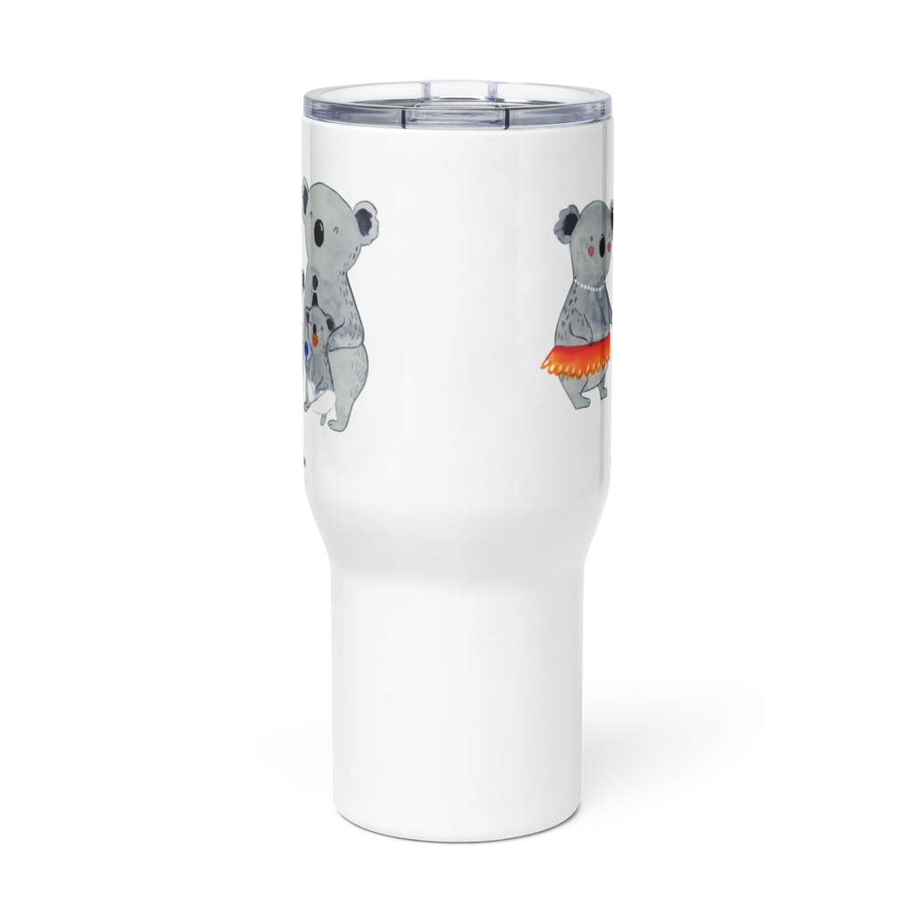 XXL Thermobecher Koala Familie Jumbo Becher, Großer Thermobecher, Autobecher, XL Reisetasse, XL Thermobecher, Reisebecher, Muttertag, Vatertag, Mama, Papa, Oma, Opa, Familie, Schwester, Bruder, Familienleben, Kinder, Koalas, Koala, Family, Geschwister