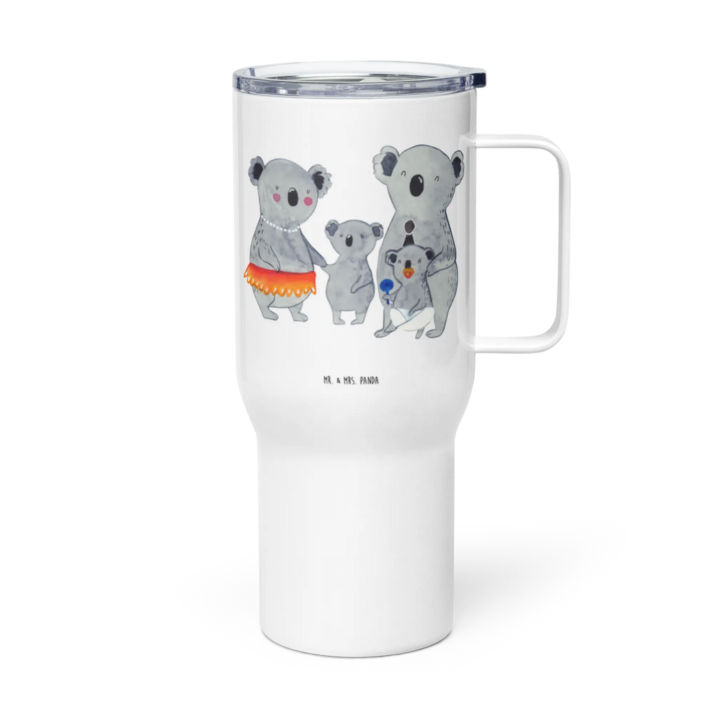 XXL Thermobecher Koala Familie Jumbo Becher, Großer Thermobecher, Autobecher, XL Reisetasse, XL Thermobecher, Reisebecher, Muttertag, Vatertag, Mama, Papa, Oma, Opa, Familie, Schwester, Bruder, Familienleben, Kinder, Koalas, Koala, Family, Geschwister