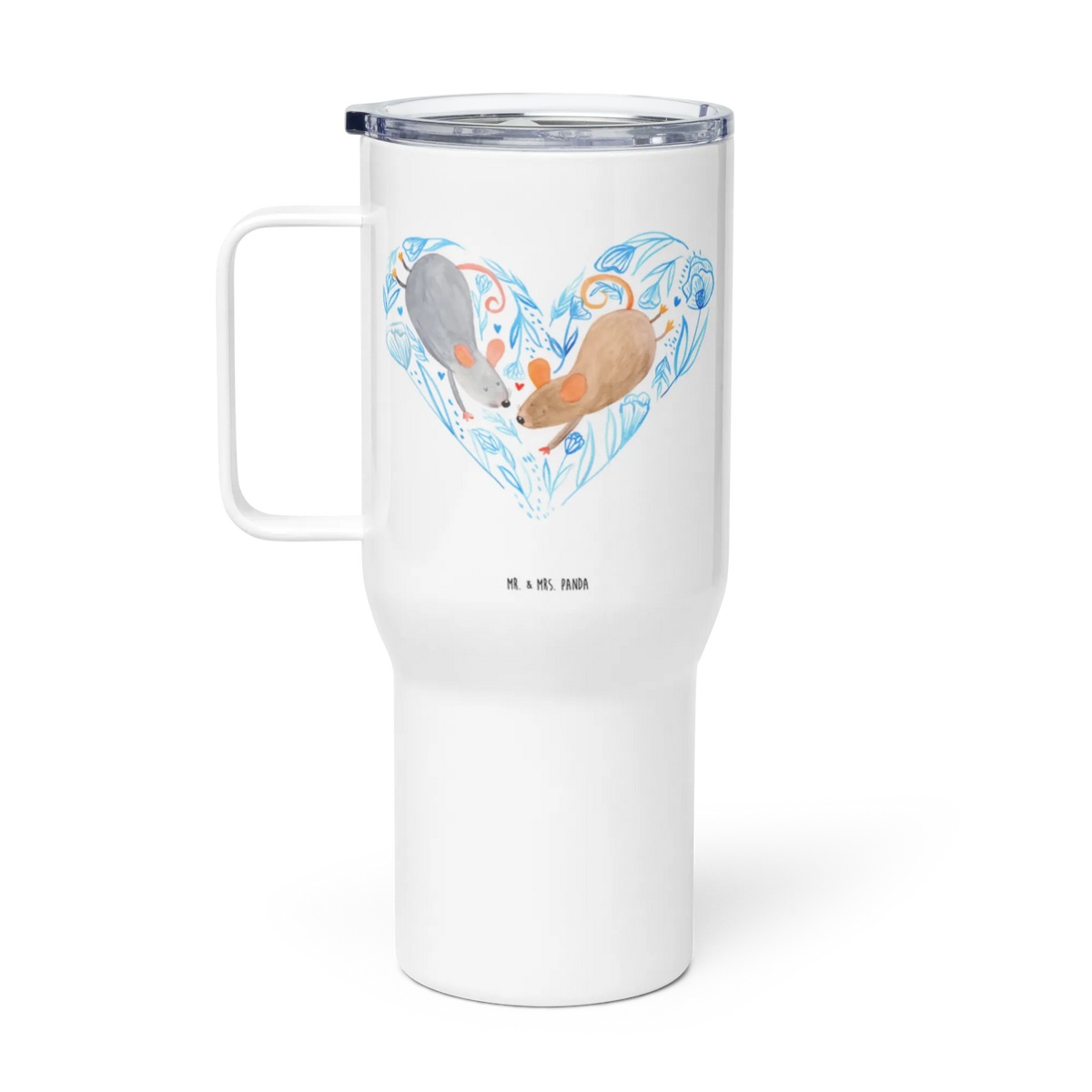 XXL thermal mug Mice heart Loving, Two, Together, Marriage, Proposal of marriage, Love gift, gift for her, gift for him, anniversary gift, love message, mice, togetherness, anniversary, favourite person, proof of love, mouse, gift for two, love gift, wedding