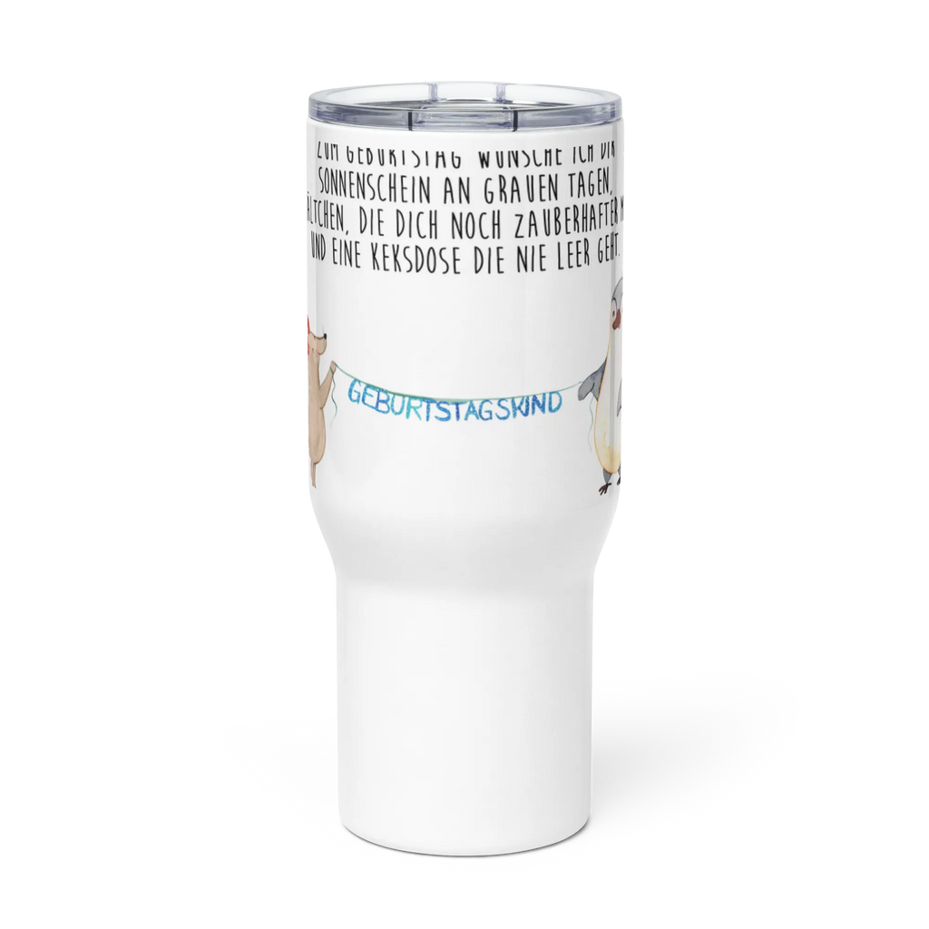 XXL Thermobecher Maus Pinguin Geburtstag XL Reisetasse, XL Thermobecher, Jumbo Becher, Autobecher, Großer Thermobecher, Reisebecher, Geschenk, Geburtstag, Geburtstagsgeschenk, Maus, Geburtstagsfeier, Geburtstage, Pinguin, Happy Birthday