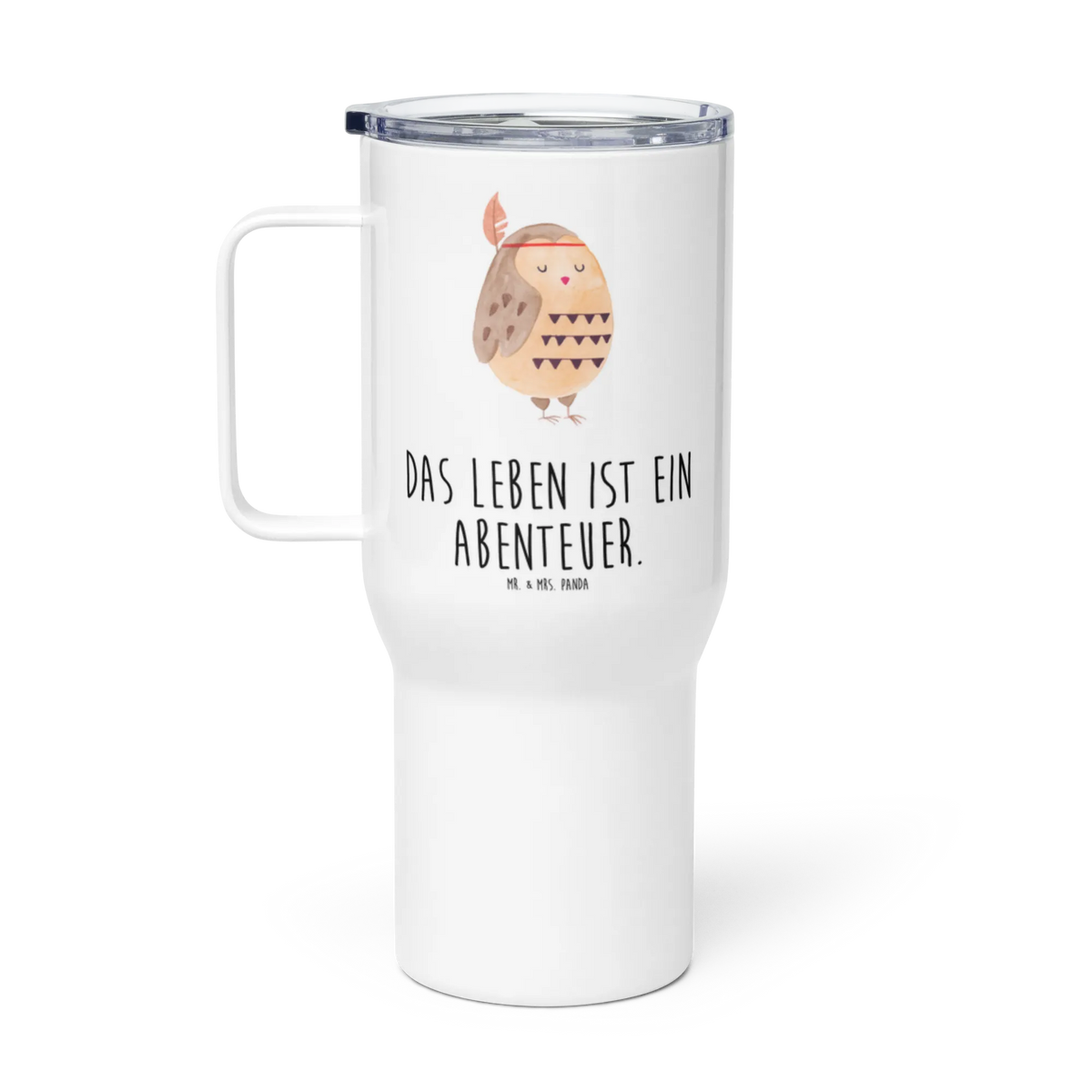 XXL Thermobecher Eule Federschmuck Kaffee-Thermobecher, Mehrwegbecher, Edelstahl Tasse, thermosbecher, Teebecher, Reisebecher, Großer Thermobecher, Thermos-Becher, Mehrweg-Kaffeebecher, Edelstahl-Thermobecher, Teetasse, Trinkgefäß, XL Reisetasse, XL Thermobecher, To-Go-Becher, Thermobecher, Autobecher, getränkebecher, Edelstahlbecher, Isolierbecher, Jumbo Becher, Kaffee-to-go-Becher, Eule, Das Leben Ist Ein Abenteuer, Owl, Reisespruch, Eule Deko, Dekoration, Federschmuck