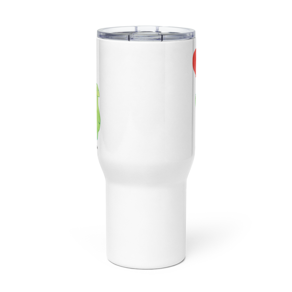 XXL Thermobecher Schildkröte Luftballon Autobecher, XL Reisetasse, Reisebecher, Großer Thermobecher, Jumbo Becher, XL Thermobecher, Schildkröte, Schildkröten, Mutausbruch, Motivationsspruch, Motivation