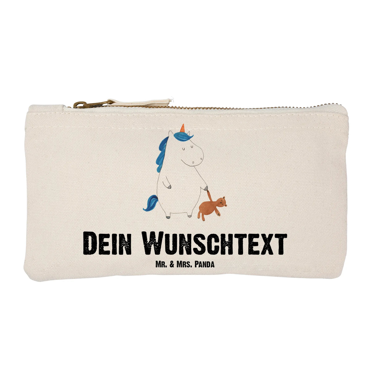 Personalised make-up bag unicorn teddy child present, dreaming, sweet, girlfriend, sleep, good night, bed, child gift, single life