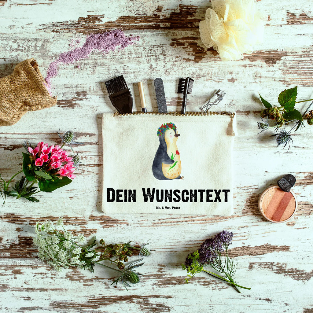 Personalised make-up bag Penguin Flower Schminktasche Groß Mit Wunschtext, Schminktasche Nachhaltig Mit Wunschtext, Schminktasche Für Unterwegs Mit Wunschtext, Schminkbeutel Mit Gravur, Schminktasche Mit Wunschtext, Schminktasche Mit Fächern Personalisiert, Schminktasche Leder Mit Gravur, Schminktasche Für Unterwegs Mit Personalisierung, Schminktasche Für Teenager Mit Namen, Schminktasche Mit Muster Und Namen, Stifteaufbewahrung Personalisiert, Personalisierte Schminktasche, Kosmetiktasche Für Handtasche Personalisiert, Kosmetiktasche Zum Mitnehmen Mit Namen, Stiftetasche mit Wunschtext, Kulturbeutel Damen Personalisiert, Schminktasche Klein Personalisiert, Schminktäschchen Mit Initialen, Schminktasche Reise Mit Namen, Schminktasche Zum Aufhängen Mit Name, Kosmetiktasche Damen Mit Namen, Schminktasche Mit Reißverschluss Und Namen, Schminktasche Stoff Mit Namen, Make-Up Tasche Mit Name, Schminktasche Mit Namen, Kosmetiktasche Personalisiert, Schminktasche Blumen Mit Initialen, Aufbewahrung Für Schminke Mit Namen, Schminktasche Geschenk Personalisiert, Schminktasche Tiermotiv Mit Namen, Reise-Kosmetiktasche Mit Name, Schminktasche Für Mädchen Mit Wunschtext, Kosmetiktasche Organizer Mit Wunschtext, Pinguin, Lebenslust, Wünsche, Lebensziele, Universum, Leben, Liebeskummer, Motivation, Blumenkranz, Geschenkidee, Pinguine, Ziele
