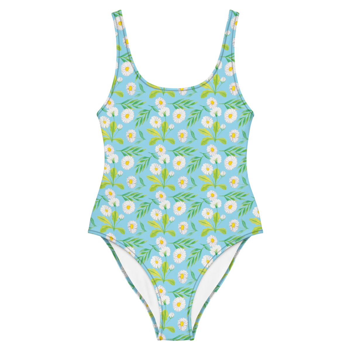Badeanzug Wiesenzauber Design UV-Badeanzug, Bade-Einteiler, Luxus-Badeanzug, Beachwear, Badebekleidung, Strandmode, Shape-Badeanzug, Badekostüm, Badeanzug, Badeoutfit, Schwimmbekleidung, Badedress, Damen-Einteiler, Bademode, Swimsuit, Sonnenschutz-Badeanzug, Damen-Badeanzug, Einteiliger Badeanzug, Damenbadeanzug, Rückenfreier Badeanzug, Schwimmkostüm, Schwimmdress, Schwimmanzug, Blumen, Blumenwiese, Aquarell, Muster, Wiese, Gänseblümchen