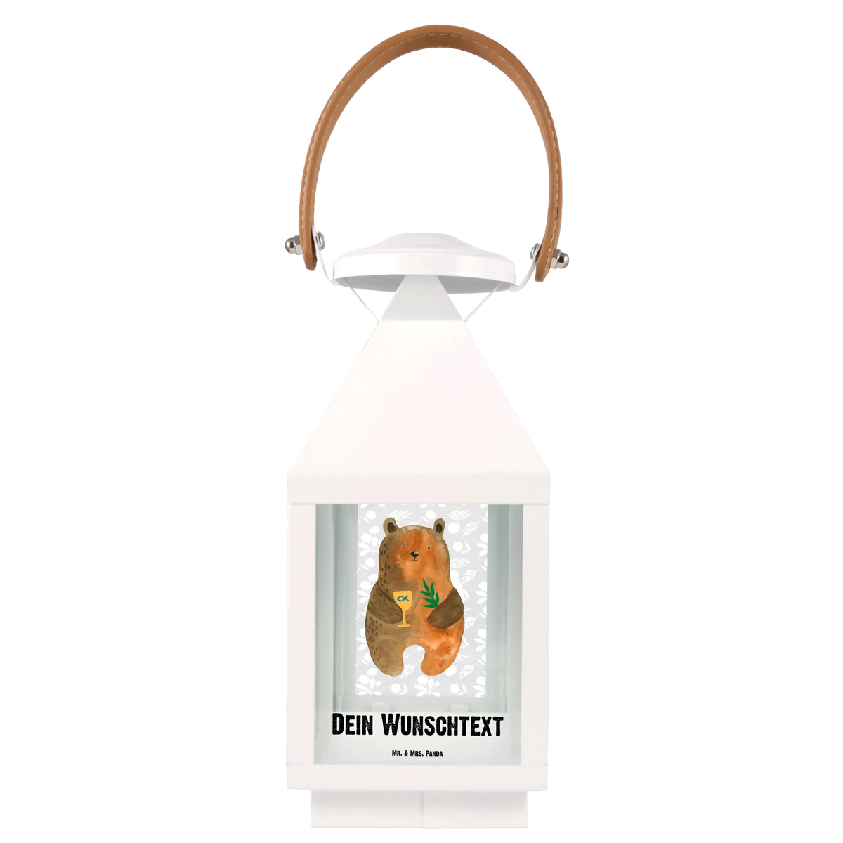 Personalized Decor Lantern bear confirmation cuddly toy, teddy bear, church, service, evangelic, confirmation