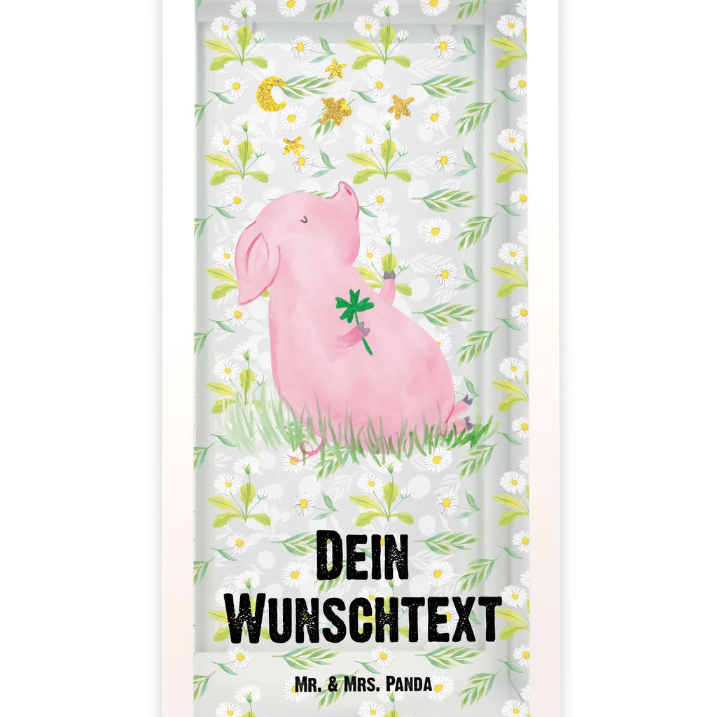 Personalisierte Deko Laterne Schwein Glück Gartenlampe, Gartenleuchte, Gartendekoration, Gartenlicht, Laterne kleine Laternen, XXL Laternen, Laterne groß, Tiermotive, Gute Laune, lustige Sprüche, Tiere, Glücksschwein. Glück, Schwein, Schweinchen, Sterne, Sernchen, Ziele, Träume, Motivation, Glücksbringer