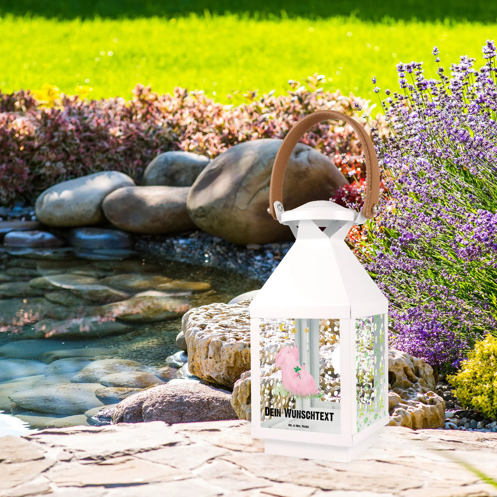 Personalisierte Deko Laterne Schwein Glück Gartenlampe, Gartenleuchte, Gartendekoration, Gartenlicht, Laterne kleine Laternen, XXL Laternen, Laterne groß, Tiermotive, Gute Laune, lustige Sprüche, Tiere, Glücksschwein. Glück, Schwein, Schweinchen, Sterne, Sernchen, Ziele, Träume, Motivation, Glücksbringer